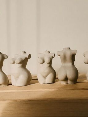 Minimalist Modern Art Female Body Sculpture